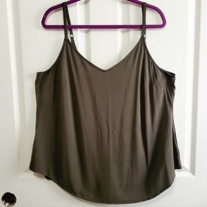 Torrid Olive Green Ava Cami Size 1 Adjustable Spaghetti Straps